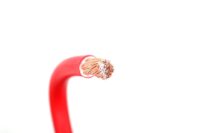 1 metre uzunluğunda, 35mm kırmızı bakır akü kablosu