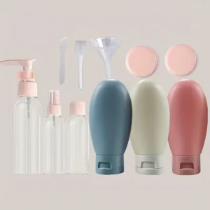 Seyahat boy kozmetik düzenleyici, 11 parçalı taşıma çantası