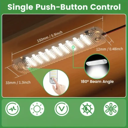 12V LED araç içi aydınlatma, anahtarlı, 36 LED