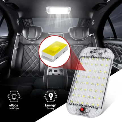12V LED karavan içi aydınlatma, anahtarlı, pratik