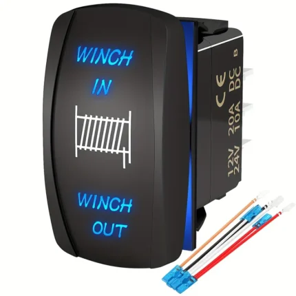 12V vinç kontrol anahtarı, güvenli ve kolay kullanım.