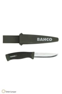Dayanıklı yeşil saplı Bahco Laplander kamp bıçağı