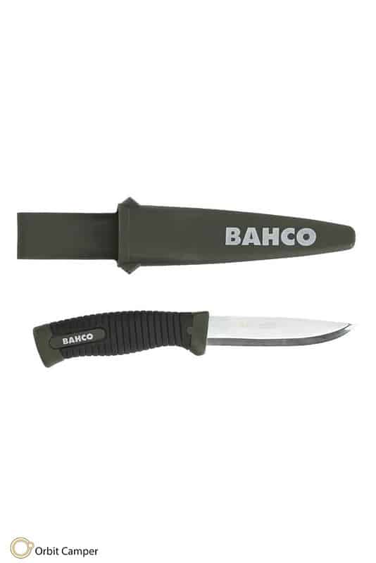 Dayanıklı yeşil saplı Bahco Laplander kamp bıçağı