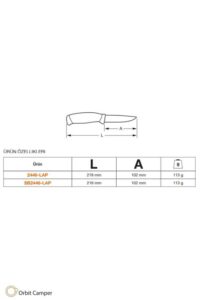 Dayanıklı yeşil saplı Bahco Laplander kamp bıçağı.