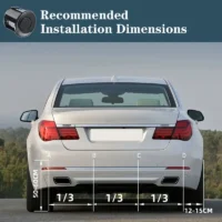 22mm ekranlı siyah park sensörü, güvenli park için