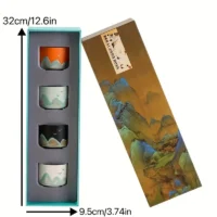 Şık ve pratik dörtlü mini bardak seti