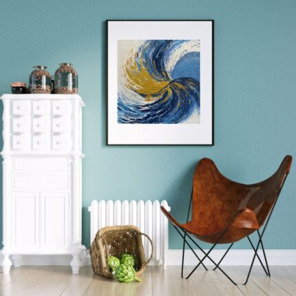 40x40 cm Emine Uyanık imzalı yağlı boya tablo