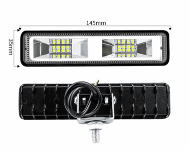 48W 16 LED köşeli off-road çalışma projektörü
