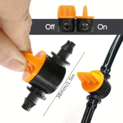 4 mm iki yollu vana, sıvı ve gaz kontrolü için