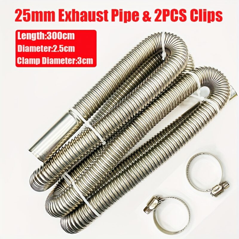 593f6f28-8a39-4a7c-ac0a-db92e02b1967-5.jpg Dizel Isıtıcı Egzoz Paslanmaz Hortum 3 metre - Görsel 3