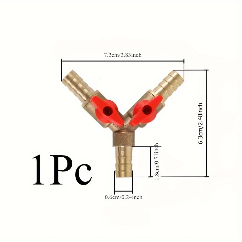 6mm 3 yollu pirinç vana, sulama sistemi kontrolü