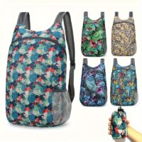 Çiçek Desenli Sırt Çantası Ultra İnce Katlanabilir - Görsel 3