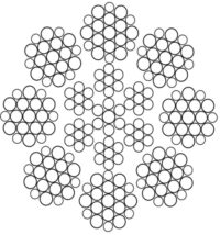 7x19 yumuşak krom halat, 316 paslanmaz çelik, dayanıklı