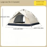 Otomatik Kurulumlu Su Geçirmez Kamp Çadırı - Görsel 4