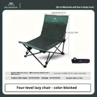 Yere Yakın Sırt Ayarlı Kamp Sandalyesi - Görsel 2