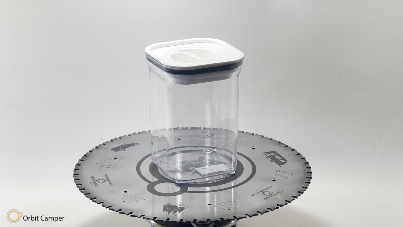 Plastik saklama kabı, hava geçirmez conta ile gıda saklama