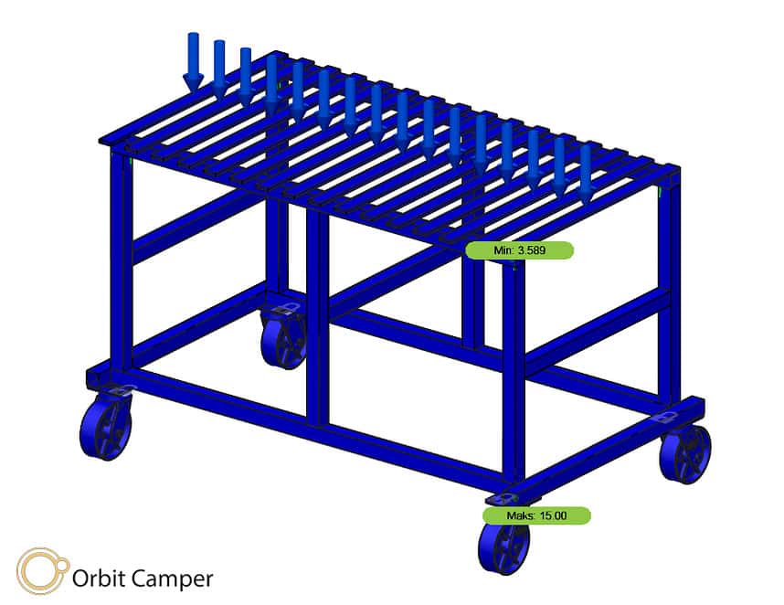 Orbit Kaynak Masası ow130 - 400kg Yük Kapasitesi 400kg yük taşıyabilen kaynak masası, sabit tekerlekli, mengene opsiyonlu.
