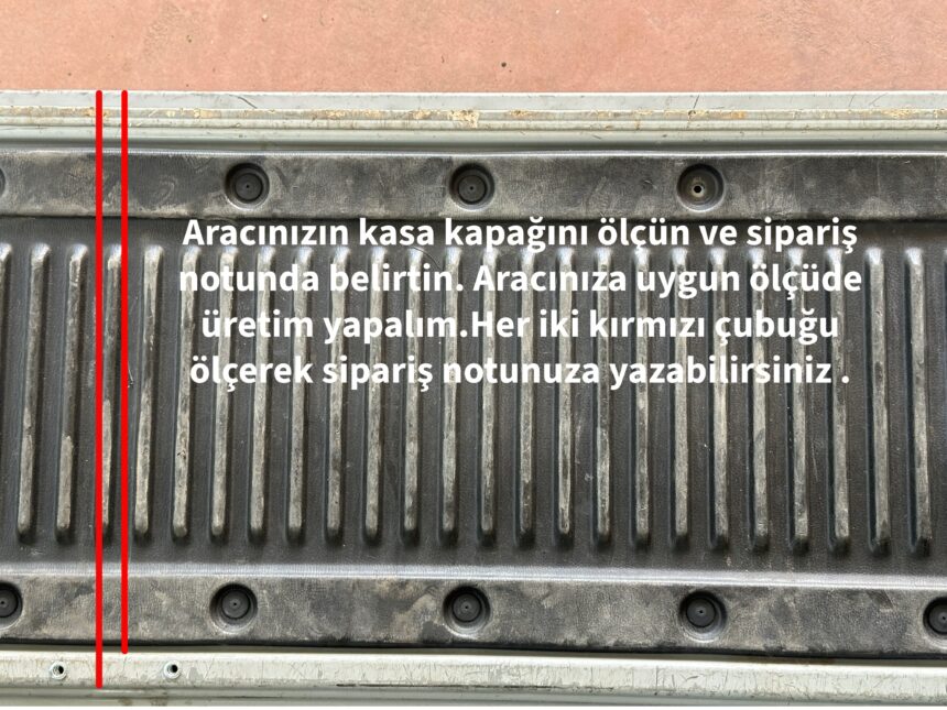 Pikap kasa kapağı merdiveni, kolay iniş çıkış.