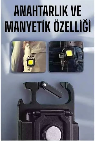 Küçük, taşınabilir ve güçlü anahtarlık feneri
