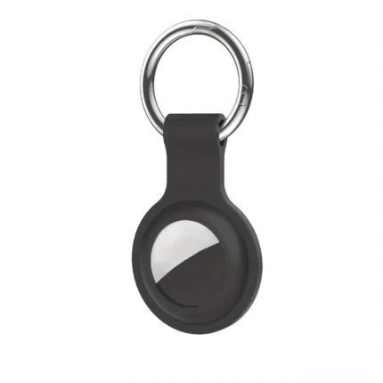 Siyah Apple uyumlu Smart Tag, anahtarlık, çanta veya cüzdana takılır.