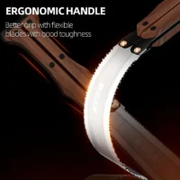 Katlanabilir büyük budama testeresi, kamp ve bahçe için ideal.