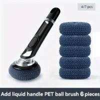 Deterjan hazneli bulaşık fırçası ve yedek uçları