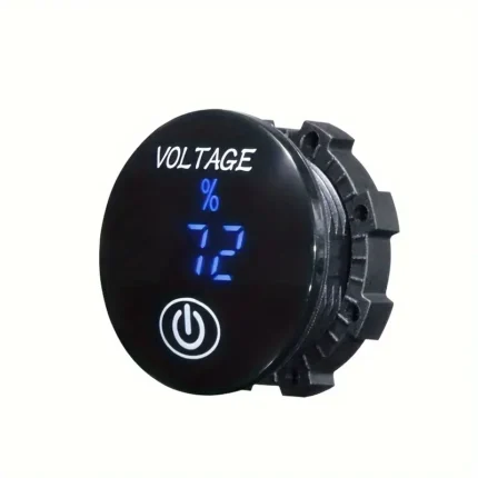 Hassas dijital voltmetre, araç ve elektronik projeler için ideal.