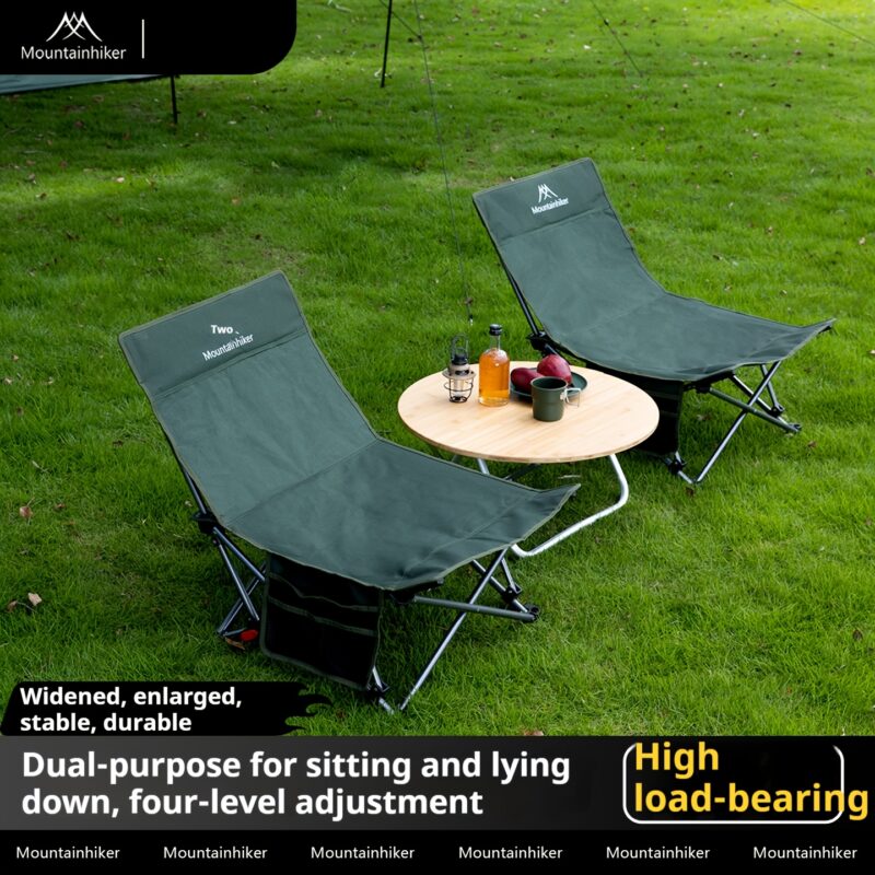 Yere Yakın Sırt Ayarlı Kamp Sandalyesi - Görsel 3