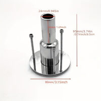 24mm Paslanmaz Çelik 316l Egzoz - Görsel 3