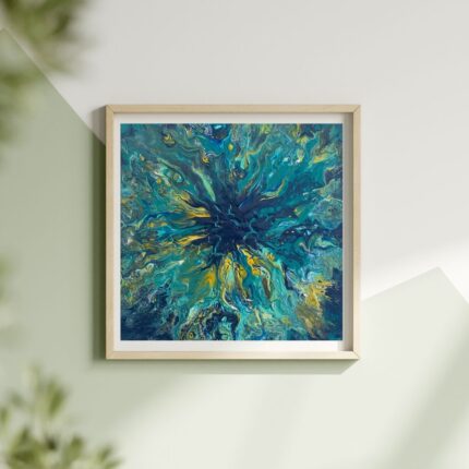 Emine Uyanık imzalı el yapımı tablo, özgün sanat eseri