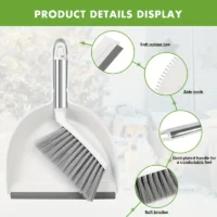 İçe geçmeli tasarımıyla yerden tasarruf sağlayan faraş seti.