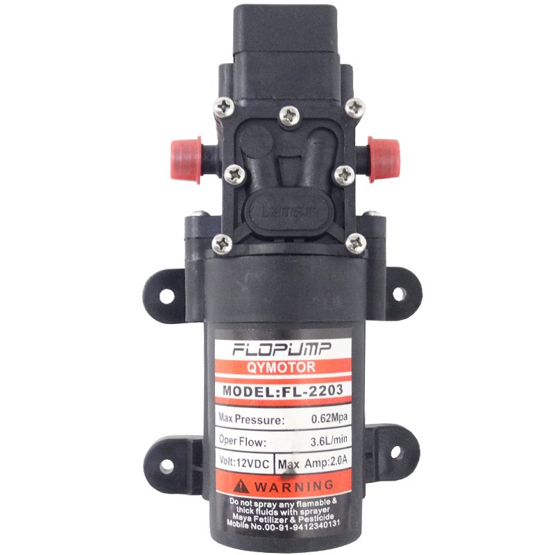 12V 16A FLOPUMP QY motorlu su pompası, güçlü ve güvenilir.