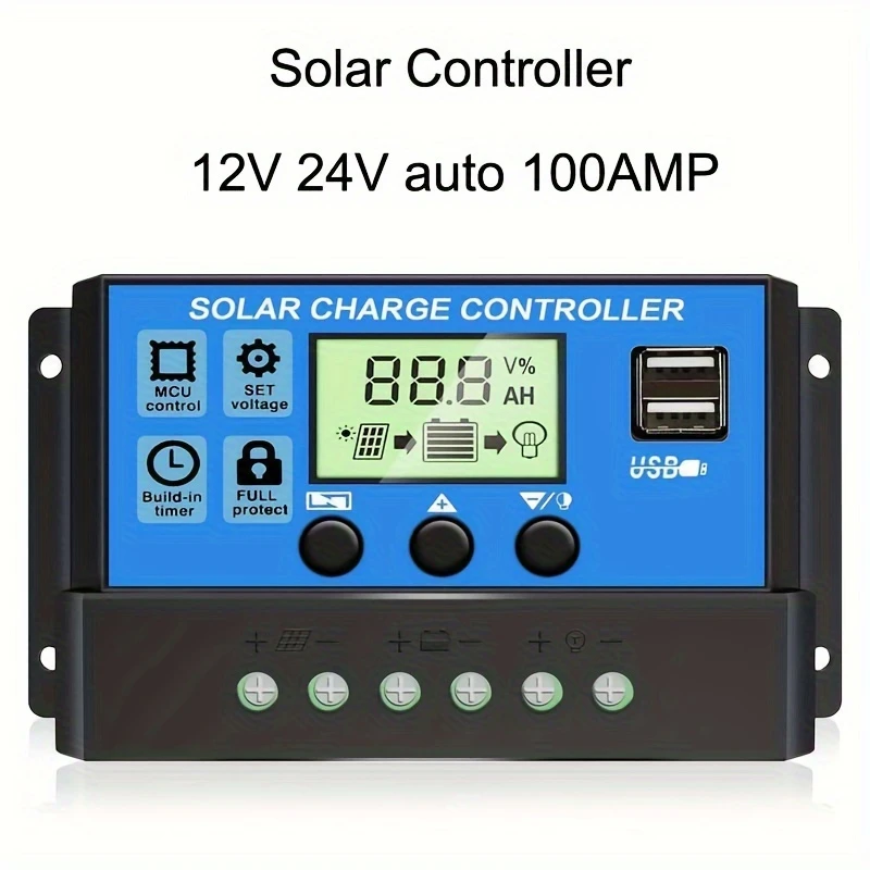 Güneş enerjili şarj kontrol cihazı, pil koruma, verimli şarj