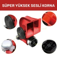 Güçlü sesli hava korna, araç uyarı sistemi