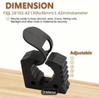 Dayanıklı sentetik kauçuk kelepçe, 30-36 mm çaplı ürünler için ideal.