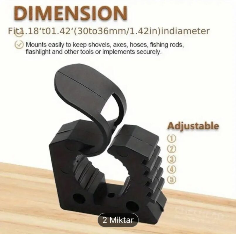 Kauçuk Kelepçe (30-36 mm) Dayanıklı sentetik kauçuk kelepçe, 30-36 mm çaplı ürünler için ideal.