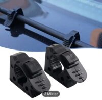 Dayanıklı kauçuk kelepçe, 30-36 mm çaplı ürünleri sabitler.