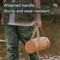 Şık ve kullanışlı kanvas uzun silindir çanta