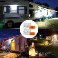 Karavan dış mekan 12V LED aydınlatma, anahtarlı