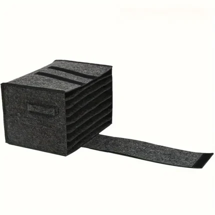 Keçe tabak kılıfı, çizilmelere ve kırılmalara karşı koruma sağlar.