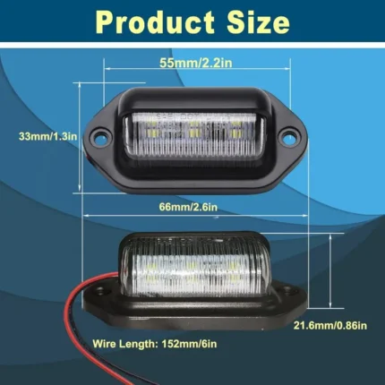12/24V led plaka ışığı seti, araç plakası aydınlatması