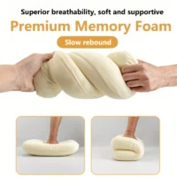 Rahat ve destekleyici memory foam kamp yastığı