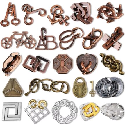 Farklı zorluk seviyelerinde metal bulmaca çeşitleri