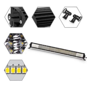 110cm off-road led bar, 3 sıra, çift flaşlı, 144 led