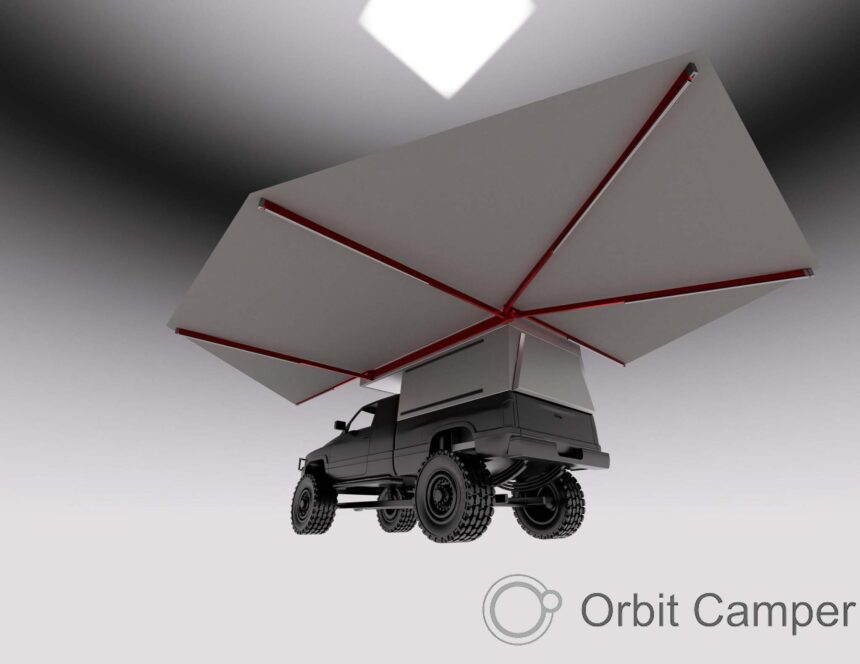 Orbit tente modeli, modern ve şık tasarım.