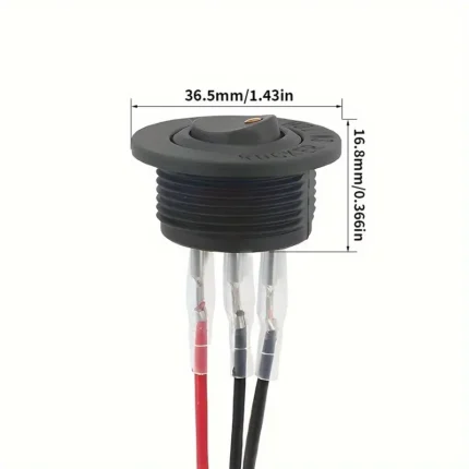 Panel üstü açma kapama düğmesi, elektronik projeler için ideal.