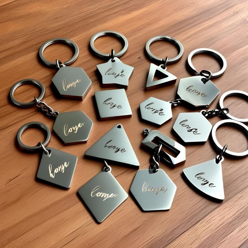 Paslanmaz çelikten şık ve dayanıklı anahtarlık