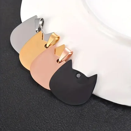 Paslanmaz çelikten dayanıklı evcil hayvan künyesi