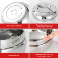 800ml paslanmaz çelik yemek termosu, sıcak ve soğuk yemekler için ideal.