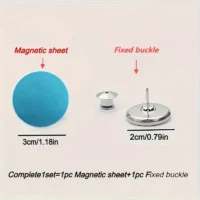 12 adet manyetik perde sabitleyici, pratik ve şık.